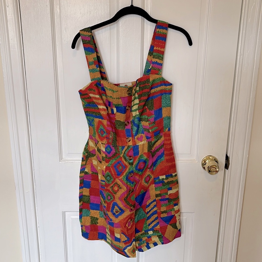 FARM Rio Colorful Geometric Mini Dress